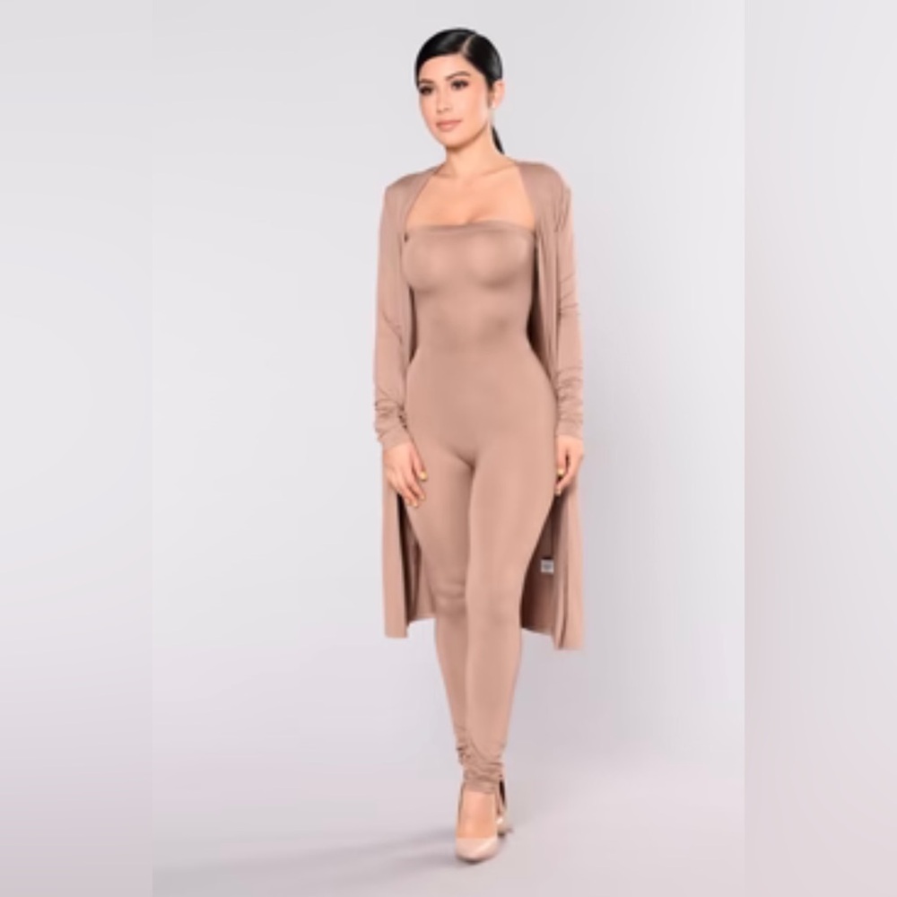 Fashion Nova Colby Duster Jacket - Mocha